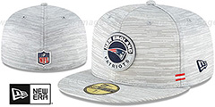 Patriots 2020 ONFIELD STADIUM Heather Grey Fitted Hat by New Era