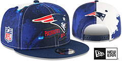 Patriots 2022 NFL SIDELINE TIE-DYE SNAPBACK Hat by New Era