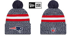 Patriots 2023 SIDELINE Knit Beanie Hat by New Era