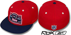 Patriots 2T ESTABLISHED Red-Navy Fitted Hat by Reebok