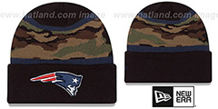 Patriots ARMY CAMO FILLZ Knit Beanie Hat by New Era