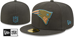 Patriots COLOR PACK MULTI Charcoal Fitted Hat by New Era