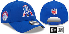 Patriots HISTORIC SIDELINE SNAPBACK Royal Hat by New Era