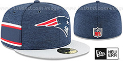 Patriots HOME ONFIELD STADIUM Navy-Grey Fitted Hat by New Era