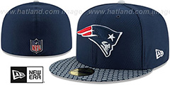 Patriots HONEYCOMB STADIUM Navy Fitted Hat by New Era