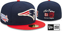 Patriots LETTERMAN SIDE-PATCH Fitted Hat by New Era