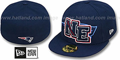 Patriots NFL FELTN Navy Fitted Hat by New Era