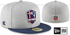 Patriots ROAD ONFIELD STADIUM Grey-Navy Fitted Hat by New Era