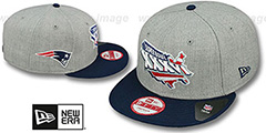 Patriots SUPER BOWL XXXVI SNAPBACK Grey-Navy Hat by New Era