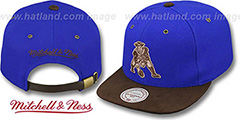 Patriots TC-BROWN SUEDE STRAPBACK Hat Mitchell and Ness