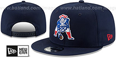 Patriots THROWBACK TEAM-BASIC SNAPBACK Navy Hat by New Era