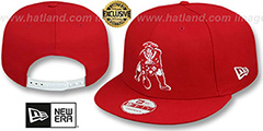 Patriots THROWBACK TEAM-BASIC SNAPBACK Red-White Hat by New Era