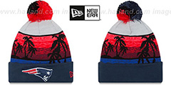 Patriots WINTER BEACHIN Knit Beanie Hat by New Era