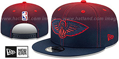 Pelicans BACK HALF FADE SNAPBACK Hat by New Era