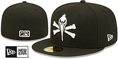 Pelicans THEME NIGHT Black Fitted Hat by New Era