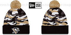 Penguins CAMO CAPTIVATE Knit Beanie Hat by New Era