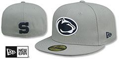 Penn State NCAA TEAM-BASIC Grey Fitted Hat by New Era