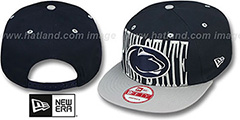 Penn State STEP-ABOVE SNAPBACK Navy-Grey Hat by New Era