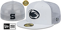 Penn State TEAM-BASIC TRUCKER White Fitted Hat by New Era