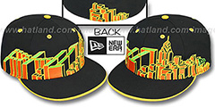 Philadelphia PHI BLOCK CITY-SKYLINE Rasta Fitted Hat by New Era