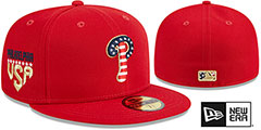 Phillies 2023 JULY 4TH STARS N STRIPES Fitted Hat by New Era