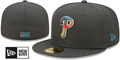 Phillies COLOR PACK MULTI Charcoal Fitted Hat by New Era