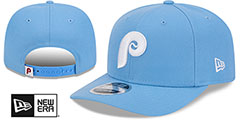 Phillies COOPERSTOWN STRETCH-SNAP Sky Hat by New Era