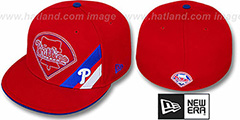 Phillies CORNER SLICE Red Fitted Hat by New Era