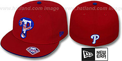 Phillies INSIDER BIG-ONE Red Fitted Hat by New Era