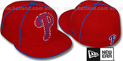 Phillies REPEAT BIG-ONE Red Fitted Hat by New Era