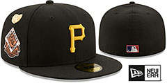 Pirates 1960 LOGO-HISTORY Black Fitted Hat by New Era