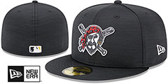 Pirates 2023 CLUBHOUSE Heather Black Fitted Hat by New Era