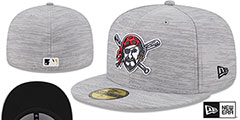 Pirates 2023 CLUBHOUSE Heather Grey Fitted Hat by New Era