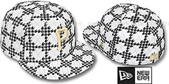 Pirates A-TOOTH White-Black Fitted Hat by New Era