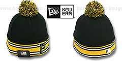 Pirates AC-ONFIELD Black Knit Beanie Hat by New Era