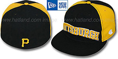 Pirates JMACK ARCH Black-Gold Fitted Hat by New Era