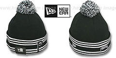 Pirates SPORT-KNIT Black-Black Beanie Hat by New Era