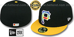 Pirates TYE-DYE INSIDER Black-Gold Fitted Hat by New Era