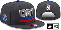 Pistons STATEMENT SNAPBACK Grey Hat by New Era