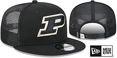 Purdue TEAM-BASIC TRUCKER SNAPBACK Black Hat by New Era