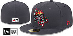 Quakes THEME NIGHT Charcoal Fitted Hat by New Era