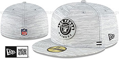 Raiders 2020 ONFIELD STADIUM Heather Grey Fitted Hat by New Era