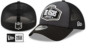 Raiders 2021 NFL TRUCKER DRAFT FLEX  Hat by New Era