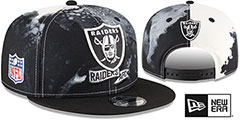 Raiders 2022 NFL SIDELINE TIE-DYE SNAPBACK Hat by New Era