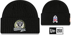 Raiders 2022 SALUTE-TO-SERVICE Knit Beanie Hat by New Era