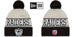 Raiders 2023 HISTORIC SIDELINE Knit Beanie Hat by New Era