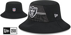 Raiders 2023 NFL TRAINING CAMP BUCKET Black Hat by New Era