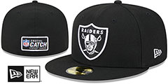 Raiders 2023 ONFIELD CRUCIAL CATCH Fitted Hat by New Era