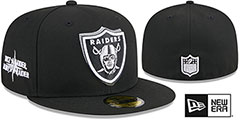 Raiders 2024 NFL DRAFT Black Fitted Hat by New Era