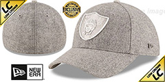 Raiders EK MELTON FABRIC MIX Grey Hat by New Era